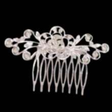 Kit 2 Pentes de cabelo com strass, clipe de flor acessórios para cabelo