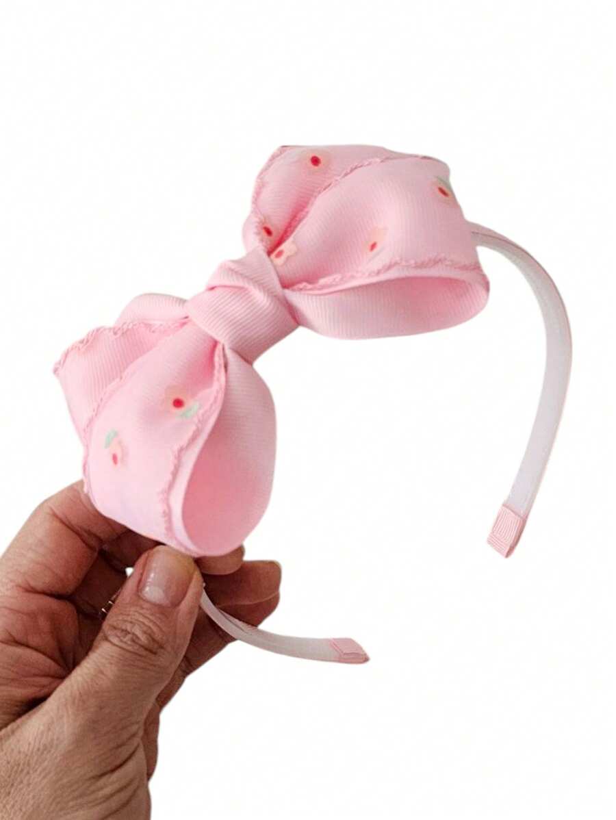 Tiara laço de menina floral delicada, Arco de cabelo