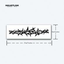 INKARTLINK - Revolutionary Tattoo Technology, Semi-Permanent Tattoos, Thorn Arm Band, Realistic Tattoos, Heart Tattoos, Temporary Tattoos, Waterproof, Authentic Tattoo Appearance, Niche Design Tattoos, Juice Tattoos, Plant Tattoos - Black - View 5