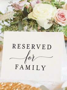 10 Stücke Reservierungskarten für Familien bei Hochzeiten, Tischkartensets für Verlobungs- und Empfangsfeiern, reservierte Tischschilder für Hochzeiten, Partys, Restaurants als Geschenkidee, Hochzeitsdekoration, Heimdekoration, Raumdekoration, Partybevorzugungen, Braut Geburtstag, Abschlussfeier Dekorationen, Partydekorationen, Junggesellinnenabschied