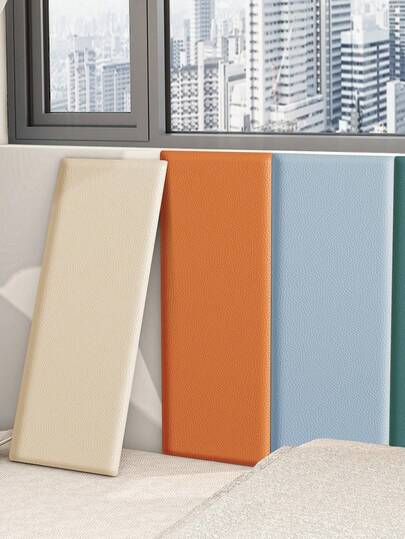 1 Piece Of Vintage, Thick, Multi-Color, Soft Self-Adhesive Foam Leather Wall Sticker, Odorless, Shockproof, Suitable For Home Decoration, Cabinets, Tables, Chairs, Room Background, TV Background, Home Decoration, Waterproof, Anti-Fouling, Easy To Clean, Removable, Bedside Side Wall Edge Tatami Wall Edge Board Soft Pack Anti-Collision Backboard Bracket