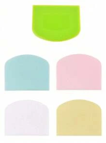 1pc/5pcs Cake Scraper, Cake Chopper, Plastic Cake Knife, Multipurpose PP Dough Divider, Home Baking Pizza Cutter, Cake Slicer, Kitchen Gadgets, Baking Tools