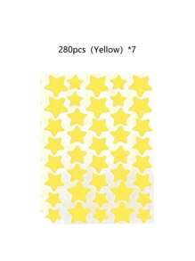 1120/840/560/280 Pcs Star Stickers, Back To School,Halloween & Christmas Decoration Stickers, Colorful Five-Pointed Star Stickers For Party, Holiday Photo Decoration, Face Decor Stickers (1 Sheet Per Color), For Decoration Only (Not For Makeup)2000/1400/160/80/40