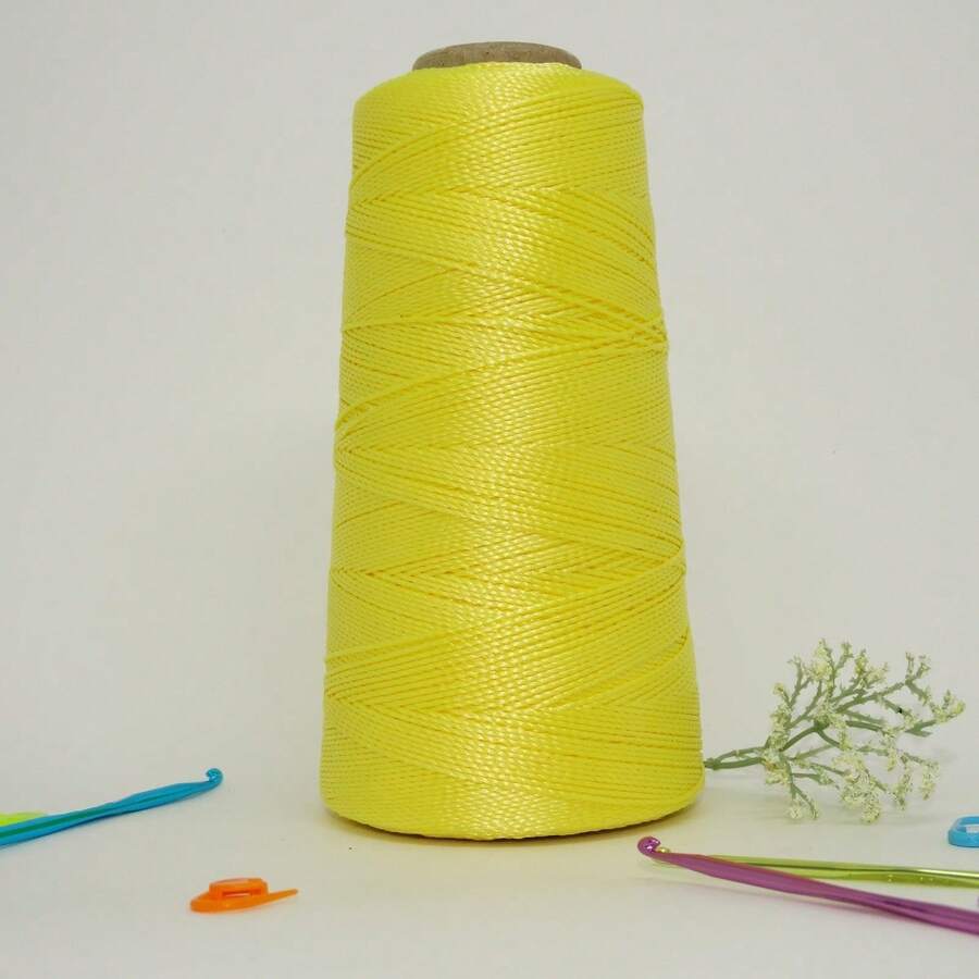 Queen Thick Polypropylene Crochet Thread Box Braids, Braids, Handmade Work 500 Meters - 金絲雀黃 - 查看 1