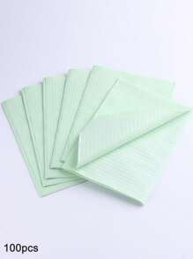 Disposable Pink Nail Art Table Mat 3 Lays Waterproof Clean Paper Foldable Multifunction Beauty Tattoo Dental Drapes Waterproof Tablecloth Cleaning Manicure Napkins Manicure Supplies