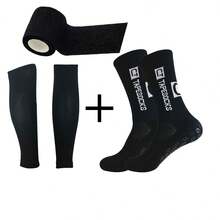 2025 New 3pcs/Set Yoga Socks, Football Socks, Slip-Resistant Mid-Calf Long Socks For Spring And Summer - Multicolor - View 5