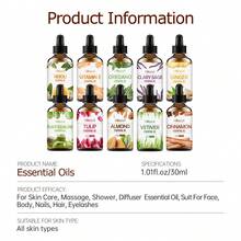 Hllozzi 30ml/1.01fl.Oz 單瓶精油，濃郁香氣，持久身體護理，保濕平滑肌膚，可用於香氛擴香機/擴香石，適用於臉部、頭髮、皮膚、身體，適合居家/車內/戶外旅行等場景，葡萄柚精油、迷迭香精油、椰子精油、摩洛哥精油 - 30ml - 查看 10
