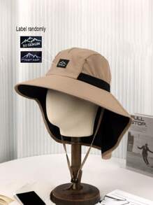 1 pezzo Cappello da sole stile giapponese per escursioni all'aperto, protezione UV per il collo estivo, cappello a secchio con tesa larga adatto per attività all'aperto come arrampicata, escursionismo, campeggio, golf per le donne