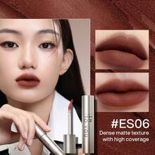 SHEIN X Milania INTO YOU Espresso Matte Velvet Lipstick Lip Mud Soft Smooth Lip Cream Lightweight Liquid Lipsticks Mousse Non-Stick Lip Gloss For Lips And Cheeks(ES06) - ES06 - 查看 2