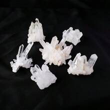 1pc Natural Raw Clear Quartz Quartz White Crystal Cluster Healing Stones Specimen Home Decoration Crafts Decoration Ornament - White Crystal Cluster - View 11