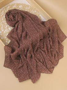 1 Piece Chiffon Paisley Cashew Print Chiffon Scarf, Elegant Female Hijab, Spring And Summer Soft And Breathable Sun-Proof Silk Scarf Shawl For Abaya