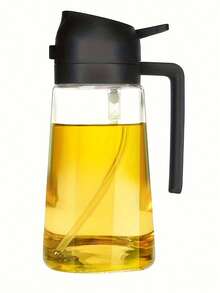 1 16.5 Oz Kitchen Fuel Bottle -2-In-1 Olive Oil Dispenser And Sprayer -470 Ml Olive Oil Bottle - Burner For Cooking, Dining, Kitchen, Salad, Barbecue, Glass Oil Bottle, Spray Bottle - Multicolor - View 3