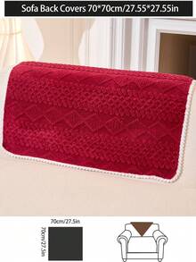 1 件四季沙发垫套，现代简约非沙发座椅保护套，防尘可洗，优雅红色，柔软防褪色，宠物友好，可调节转角沙发，适用于卧室、办公室、客厅、L 型和 1/2/3/4 座沙发