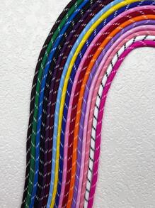 10 Meters Of 1pc 5mm Colorful Dotted Polyester Braided Cord For Hoodies, Pants, Bags, Phone Straps, DIY Crafts, Everyday Use