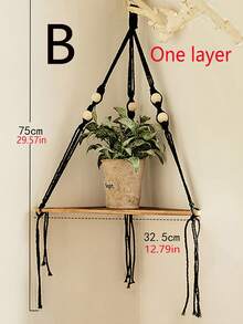 1 件波西米亚风格木制三角墙角花瓶架，适用于花卉、植物、绿色装饰、客厅、卧室、多功能木质多肉植物展示架