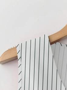 Women Commuter Simple Single-Breasted Striped Vest Jacket Elegant V-Neck Button Tank Top Perfect For All Seasons - White - View 4