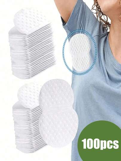 Armhålasvettdynor, engångsabsorberande svettdyna för armhålorna, och effektiv, andningsbar, osynlig, absorberande plåster, lätt och svettabsorberande, bekväm och luktfri, enkel att använda, lämplig för både män och kvinnor i varm sommar (10 st/20 st/50 st) kroppsvård för resor, sport, utomhus, sommar, klistermärken, jul för semesterpresenter