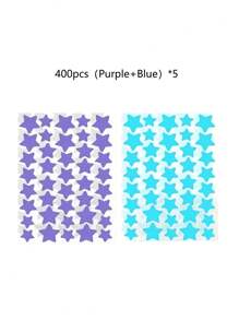 1120/840/560/280 Pcs Star Stickers, Back To School,Halloween & Christmas Decoration Stickers, Colorful Five-Pointed Star Stickers For Party, Holiday Photo Decoration, Face Decor Stickers (1 Sheet Per Color), For Decoration Only (Not For Makeup)2000/1400/160/80/40