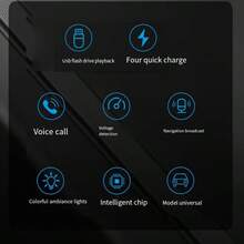 Nuokaiqi 2025 New Lossless Sound Quality Wireless Car MP3 Player FM Transmitter Dual USB Fast Charge Dual PD Type-C USB One-Click Hands-Free Call Car Audio Receiver BT5.0 - BT Car Charger - View 10