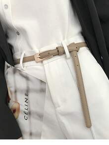 5/4/3/2/1 件套复古西装腰带，简约清新百搭，韩式装饰细腰带，牛仔裤时尚青年休闲腰带，圣诞节情人节礼物，休闲腰带 - 黑色 - 查看 8