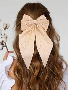 1pc Multicolor Bow Hair Clips For Girls,Tulle Flowers Print Alligator Clips Hair Bows,Fashion Hair Accessories For Girl Daily Wear - Bow Hairpin - View 11