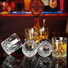 12/6/4/2件套玻璃杯套装，星钻玻璃杯，早餐咖啡杯，可爱红色茶杯，适用于威士忌、浓缩咖啡、拿铁、摩卡、卡布奇诺，居家、厨房、餐厅、茶会、婚礼、派对、节日 - 無色 - 查看 1