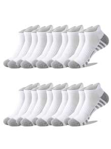 5/10 pares de meias esportivas e meias casuais e versáteis até o tornozelo