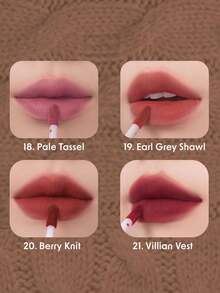 Rom&nd Romand ZERO VELVET TINT 19 EARL GREY SHAWL | 哑光唇釉 | 持久显色 | 轻盈质地 | 高显色度 | 不拔干唇釉 | 韩妆 | 5.5克/0.194盎司 - 19 EARL GREY SHAWL - 查看 5