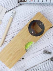 Abridor de botellas personalizado 2 en 1 y nivel de madera - Grabado personalizado "Te amo talla grande allá de toda medida" - Regalo único para el Día del Padre, regalo de cumpleaños para él, regalo del Día de San Valentín - Regalo para novio, regalo de aniversario, regalo para padrinos de boda, regalo de jubilación - Herramienta abrebotellas de madera rústica y metal para papá, esposo, abuelo - Regalo divertido y práctico para la cueva del hombre, multifuncional, regalos ideales para ella, novio, papá, novia, mamá, familia, amigos, sala de té, hogar, jardín, oficina