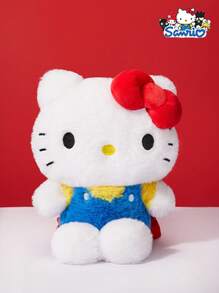Sanrio 1PC Hello Kitty Furry Backpack, Adjustable Shoulder Straps, Exquisite Embroidery, Cartoon Characters, Red Cute And Fashionable Y2K Style, Can Be Used As A Good Choice For Friends To Give Gifts, Back To School Season Gifts, Travel Accessories, Beach Bag, Summer Travel Essentials, Carry On Travel Bag