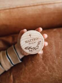 1pc Customized Name Date Wood Baptism Cross Box Jewelry Storage Box Engraved Keepsake Christening Gift Idea Grief Recovering Present Birthday Gift Boys And Girls Back To School