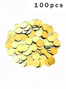 20/50/100/200pcs, 2cm Circular Acrylic Mirror Mosaic Tiles, 3D Crystal, Fashion Rhinestone Mirror Wall Sticker, Home Peel And Stick Geometric Wall Decor, For Bedroom, Living Room, Bathroom Decor, Glass Face, Shiny Sparkle, Reusable, DIY Jewelry Making, Party Craft, Phone Case, Gift Craft Decorative Sticker, Portrait Mirror Tile, Multi-Surface Installation Stickers