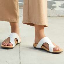 Stylish Orthopedic Sandals For Women Arch Support Flip Flops Comfortable Walking Orthotic Thong Sandals - 白色 - 查看 11