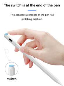 兼容 iPad 手写笔，无需连接平板电脑，适用于 2024 iPad Air 11 Air 13 M2 Pro 13 11 M4 5/6/7/8/9/10 代 Air 3/4/5 Mini 5 6，具有防掌误触功能，iPad 电容笔兼容 Apple Pencil 1/2 iPad 笔，可防止意外触摸