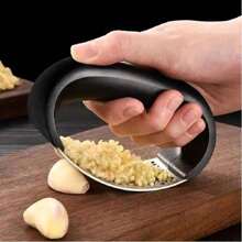 1 pieza Prensa de ajo simple, Molinillo de ajo manual, Molinillo de ajo, Molinillo de jengibre, Herramienta de cocina pequeña, compacta, ligera y duradera