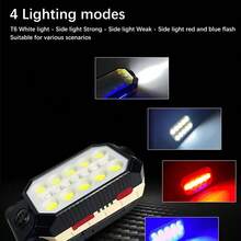 1 Pc Portable Plastic Work Light Mini Waist Hanging Multi-Function COB Rechargeable USB Flashlight, Repair Work Lamp, Outdoor Camping Lamp, Running Emergency Light - Multicolor - View 2