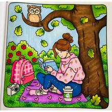 [Must-Have For Hand Painting]: Cozy Girl Life - Coloring Book, Presents Beautiful Scenes In A Minimalist Art Style, Helps You Easily Color And Express Your Unique Creativity In A Relaxing Way. Even On A Busy Day, You Can Relax And Immerse Yourself In Nature. Suitable As A Gift For Mother's Day, Father's Day, Children's Day