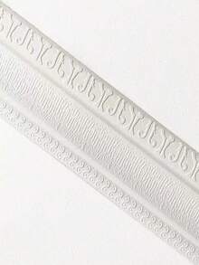 1pc 3D Foam Wall Decor Sticker, Self-Adhesive Wall Edge Decorative Line, PE Material Flexible For Wall, Floor, Cabinet Decoration, Skirting Board, DIY Edge Trim, Peel & Stick Baseboard, Decorative Wallpaper Border, Waterproof Removable, Embossed Waistline Wallpaper, Home Decor Wall Paper Wall Stickers Room Decor Wall Sticker - Multicolor - View 14