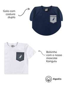 Rosa Azul Kids Kit 6 Pieces Children's Set Boy T-Shirt Elegant Summer Heat New Boy's Clothing High Quality Exclusive Cotton Casual Comfort Kangulu Reserve 1 To 12 Years - 彩色 - 查看 4