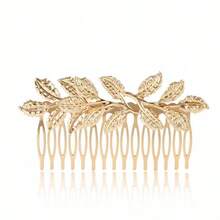 New Leaf Hair Comb And Hairpin Set. Wedding Headpiece And Hair Accessory. From . Gift For Christmas. Combs For Hair Side Comb - Multicolor - View 5