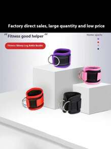 2pairs Fitness Ankle Strap Adjustable D-Ring Support Cuff Gym Leg Strength Exercises Buckle Pulley Sport Guards Safety Abductor, Ankle Strap Adjustable D-Ring Support Cuff Gym Leg Strength Exercises Buckle Pulley Safety Abductor Fitness Accessories, Fitness Ankle Strap Leg Workout Adjustable D-Ring Ankle Pullover Gym Workout Hip Leg Strength Exercise Foot Guard