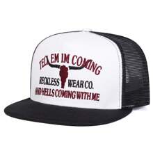 1 Stück Herren Baseball Kappe mit besticktem Tier Muster, modischer Streetwear Stier Design Snapback Hut, verstellbar atmungsaktiv Sonnenschutz Lässig Kappe für Outdoor, Frühling/Herbst Reisen, Strandparty