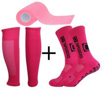 2025 New 3pcs/Set Yoga Socks, Football Socks, Slip-Resistant Mid-Calf Long Socks For Spring And Summer - Multicolor - View 12