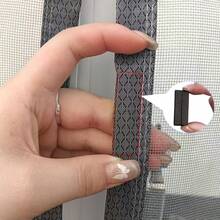 灰色磁性蚊帐纱窗，家用自粘式蚊帐，磁性窗户，隐形网，自动关闭，可水洗，窗户专用纱窗， - 灰色 - 查看 10