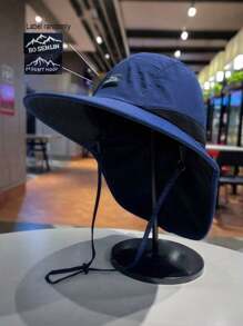1 pezzo Cappello da sole stile giapponese per escursioni all'aperto, protezione UV per il collo estivo, cappello a secchio con tesa larga adatto per attività all'aperto come arrampicata, escursionismo, campeggio, golf per le donne
