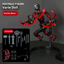 2025款可更换夜光动作人偶伊利丹，全身关节可动，可自由摆放，生日礼物、复活节礼物、礼品，完美之选 - 彩色 - 查看 19