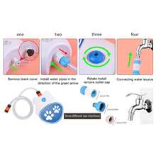 1pc Pet Paw Activated Automatic Water Dispenser, Sprinkler Waterer Drinking Machine, Dog Paw Operated Water Toy For Outdoor Garden - Multicolor - View 5