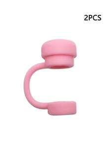 6pcs/2pcs Reusable Silicone Straw Caps, Compatible With Cups, Leak-Proof, Splash-Proof, Dust-Proof Straw Covers - Multicolor - View 15
