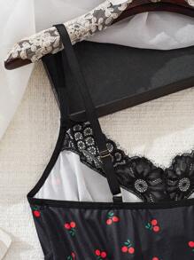 Set de 2 piezas de lencería con camisón y bata sexy para mujer