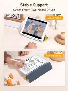 Lemon Flower Double-Sided Print Protective Case Compatible With IPad Air 4/5th Gen 2022, IPad 10th Gen, Galaxy Tab A8 10.5", Tab, With Pencil Slot, Anti-Drop, Auto Sleep/Wake
